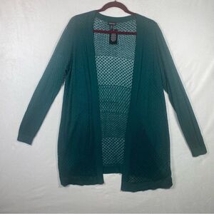 Torrid Pointelle Green Open Front Cardigan New W/Tags Size Medium/Large
